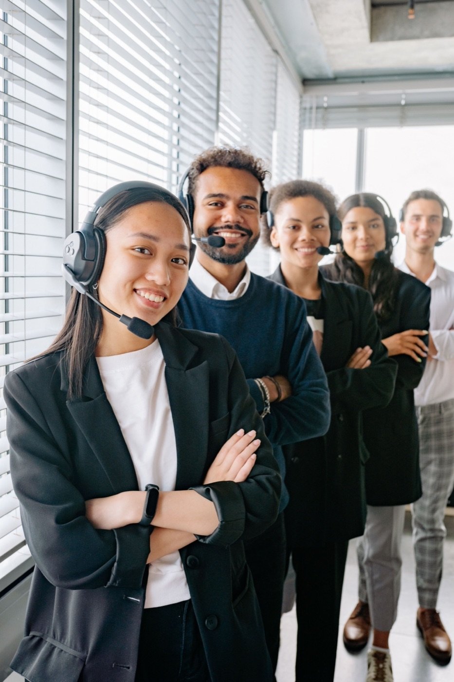Consultants discussing a workforce plan in a client meeting